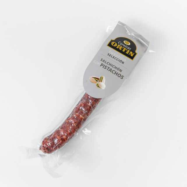 Salchichón con pistacho Ortín