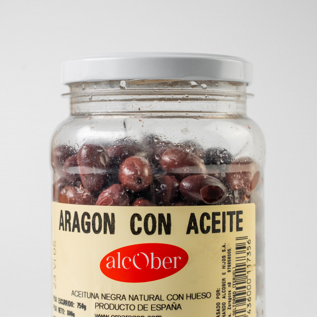 Aceitunas de Aragón con aceite