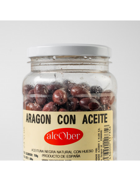 Aceitunas de Aragón con aceite